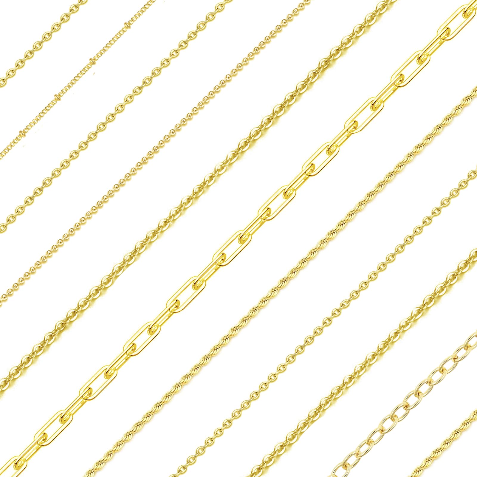 Amazon.com: ZYEHXED Gold Necklace Chains for Jewelry Making, 68